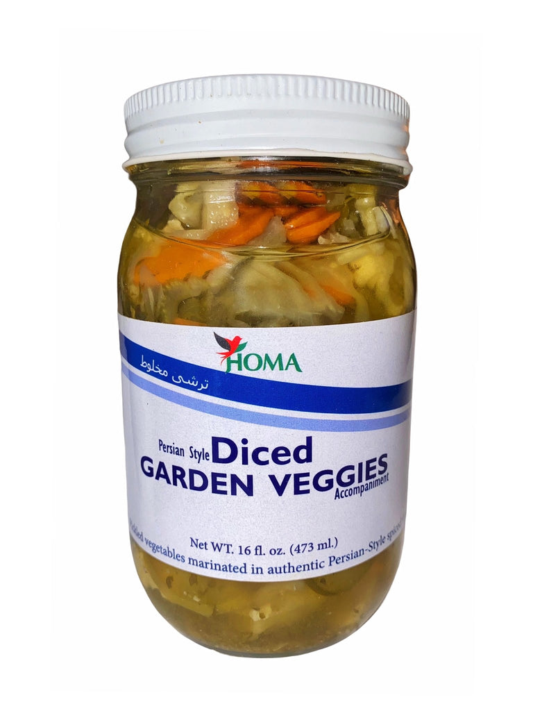 Diced Garden Veggies Pickles ( Turshi Makhloot ) - Mixed Pickle - Kalamala - Homa