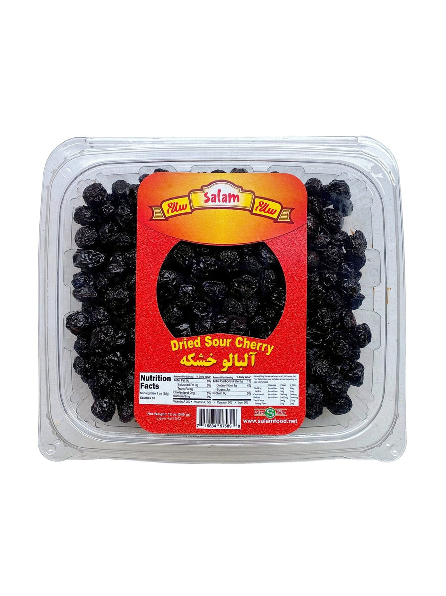 Dried Sour Cherries With Salt 12 Oz (Albalucheh, Albaloo Khoshkeh