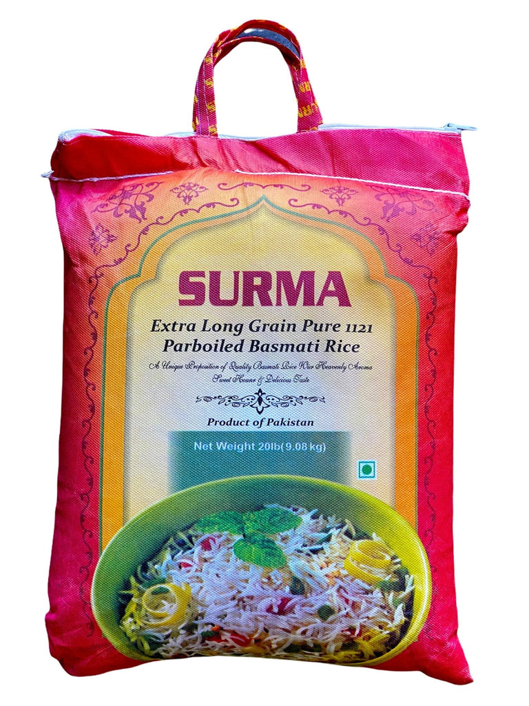 Extra Long Grain Pure Parboiled Basmati Rice - 10 Pounds ( Berenj ) - Rice - Kalamala - Surma
