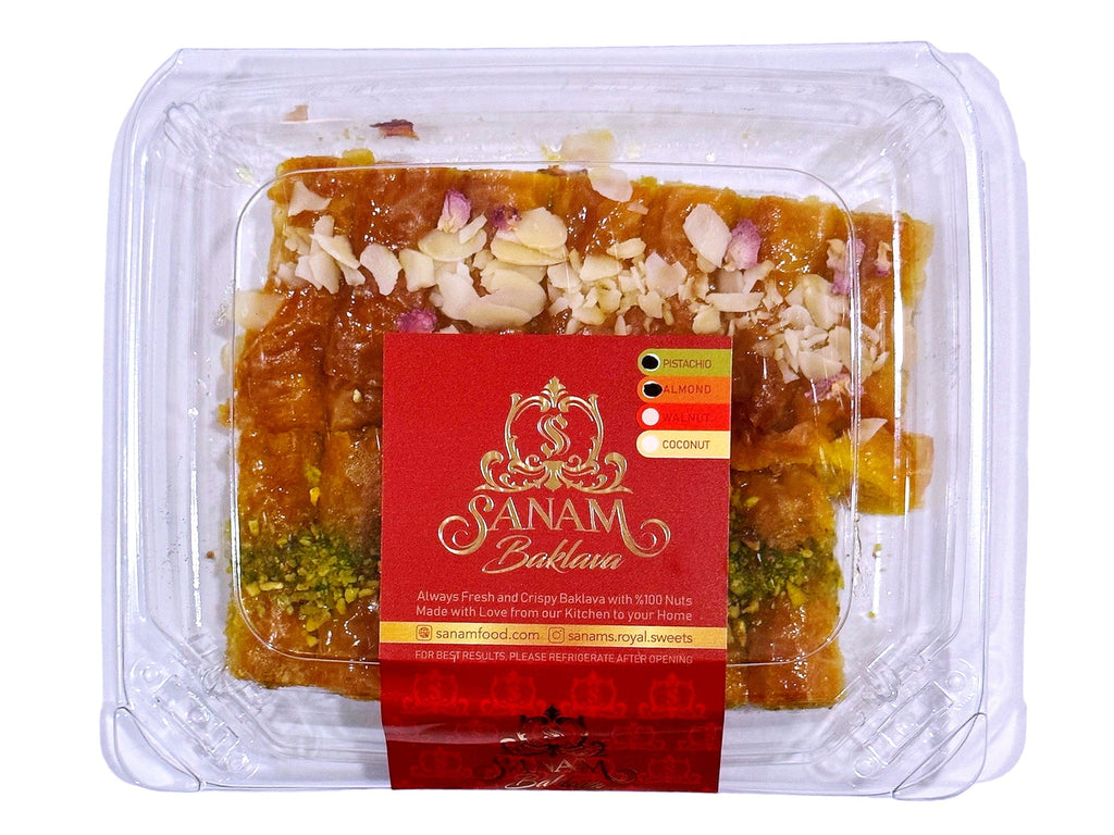 Pistachio & Almond Roll Baklava Sanam (Baghlava) - Kalamala - Kalamala