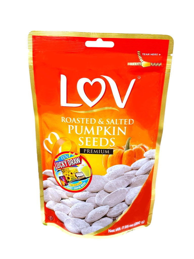 Roasted & Salted Pumpkin Seeds LOV (Love) (Tokhmeh Kadoo) - Kalamala - Kalamala