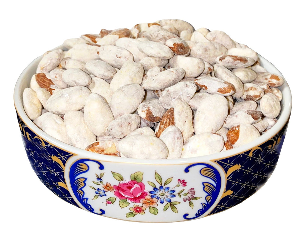 Yogurt Almonds Sweet - 1 Pound ( Badam-Badoom ) - Candied Nuts - Kalamala - Kalamala