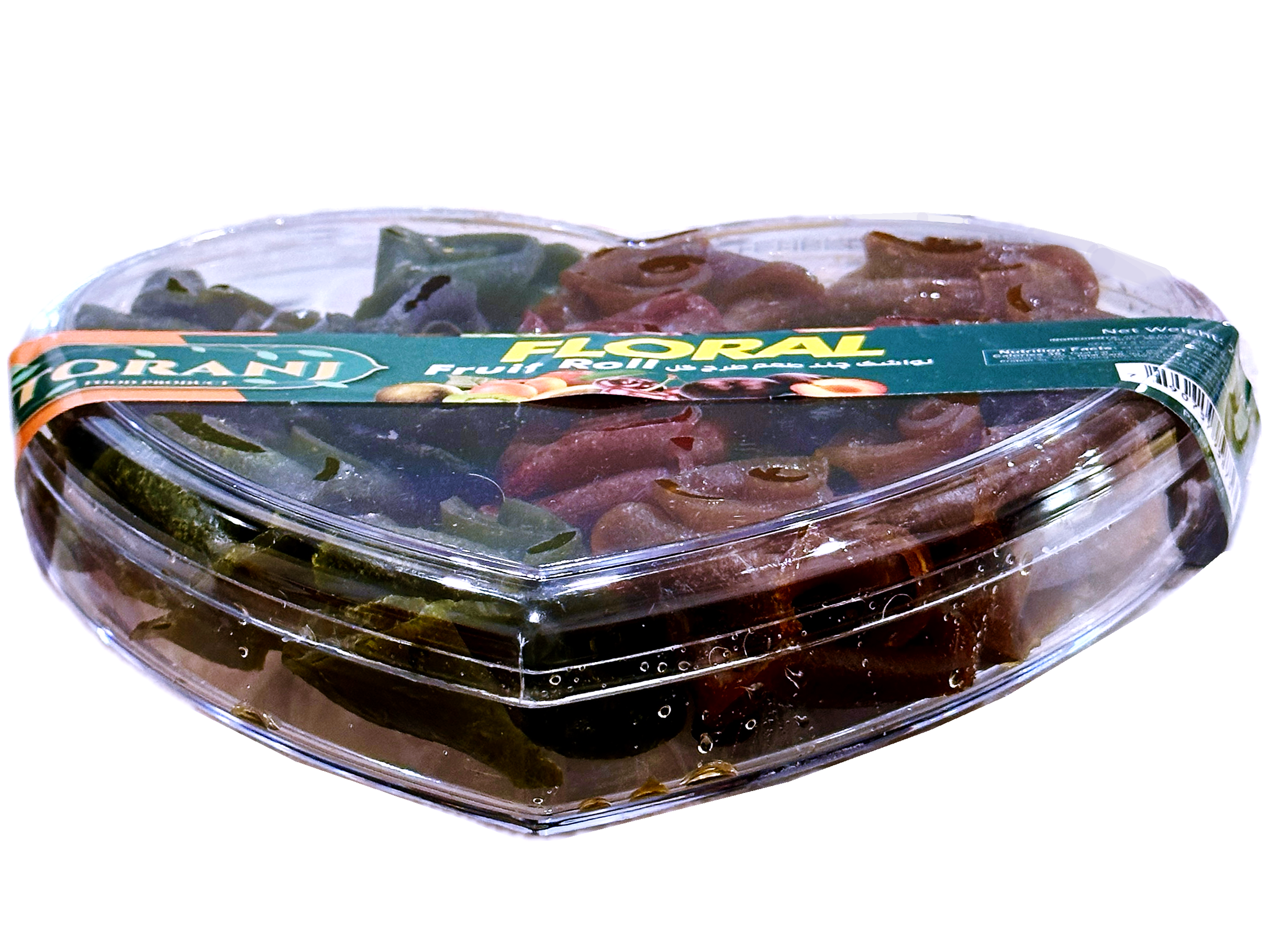 Heart Shaped - Rolled Fruit Leather - Mixed Fruit With Sour Sauce