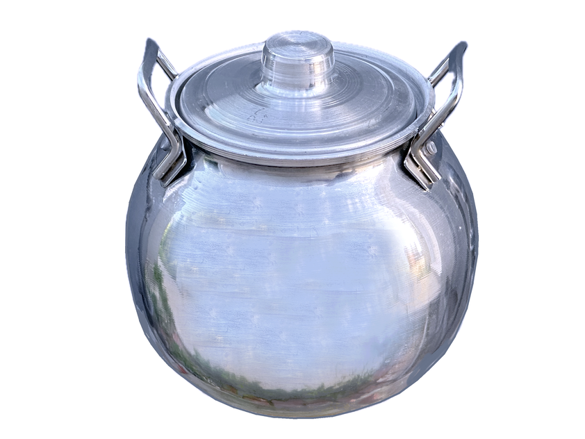 Traditional Dizi Aluminum Pot with Lid - 3 Liter - Large Size (Abgoosh ...