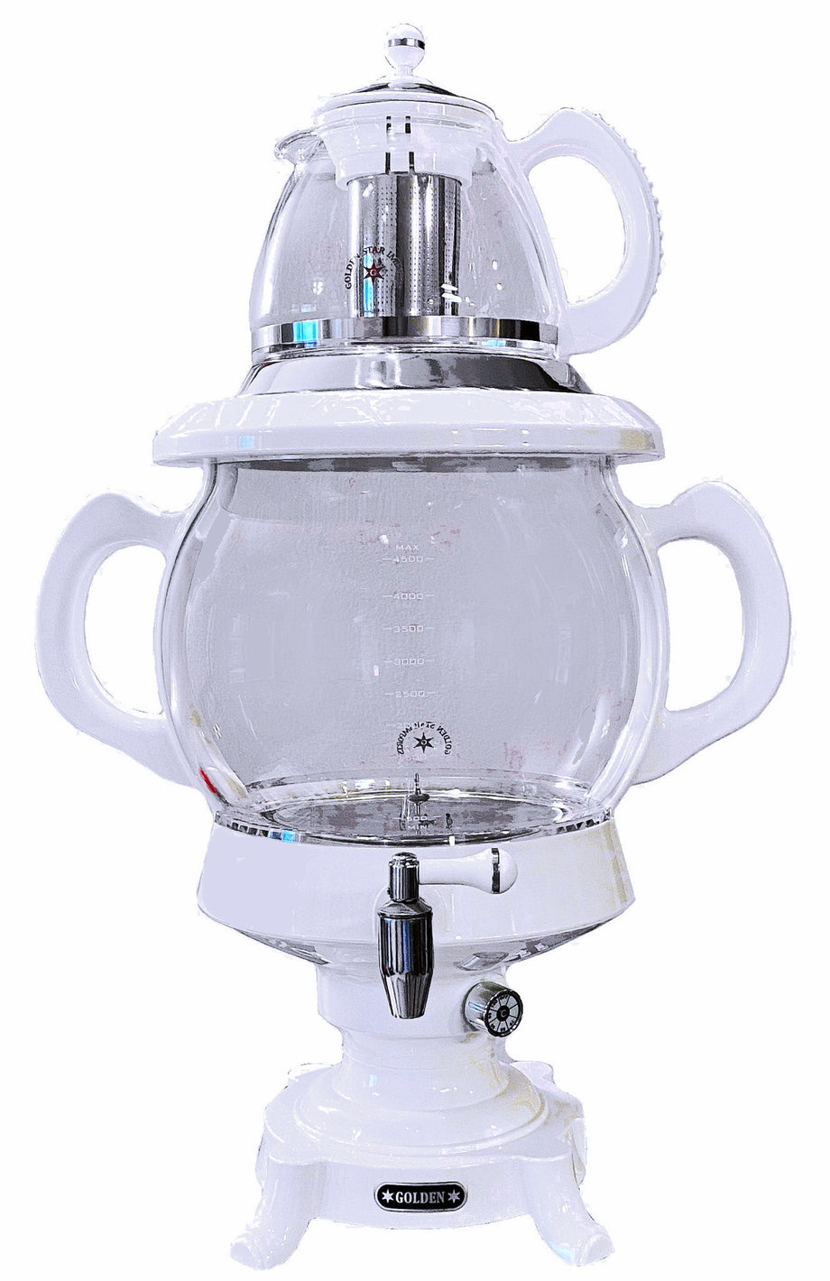 Fancy Electric Glass Tea Maker and Teapot With LED Light (Samovar, Sam