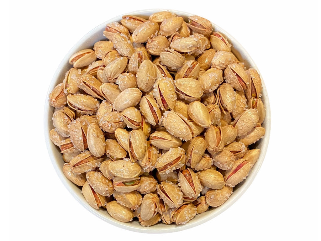 Akbari Shamsi Pistachio - Roasted With Sea Salt - Fresh - 1 Pound ( Pesteh Akbari Shoor ) - Nuts - Kalamala - Kalamala