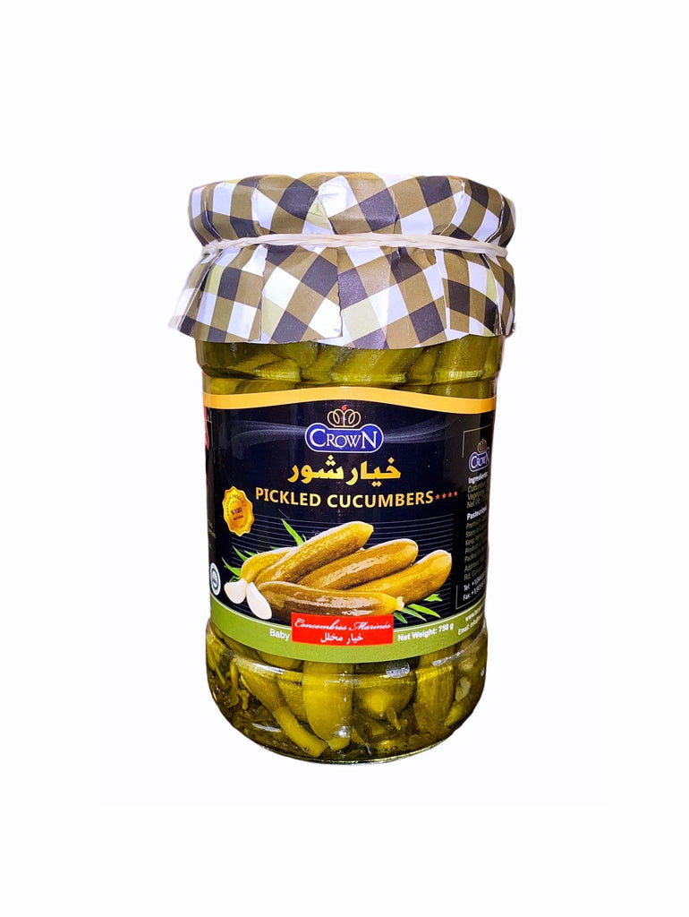 Baby Pickled Cucumbers ( Khiar Shoor ) - Cucumber Pickle - Kalamala - Crown