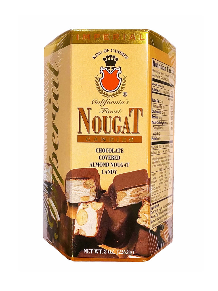 Chocolate Almond Nougat - Bite size - 8 Oz ( Gaz Loghmeh e ) - Nougat - Kalamala - Imperial