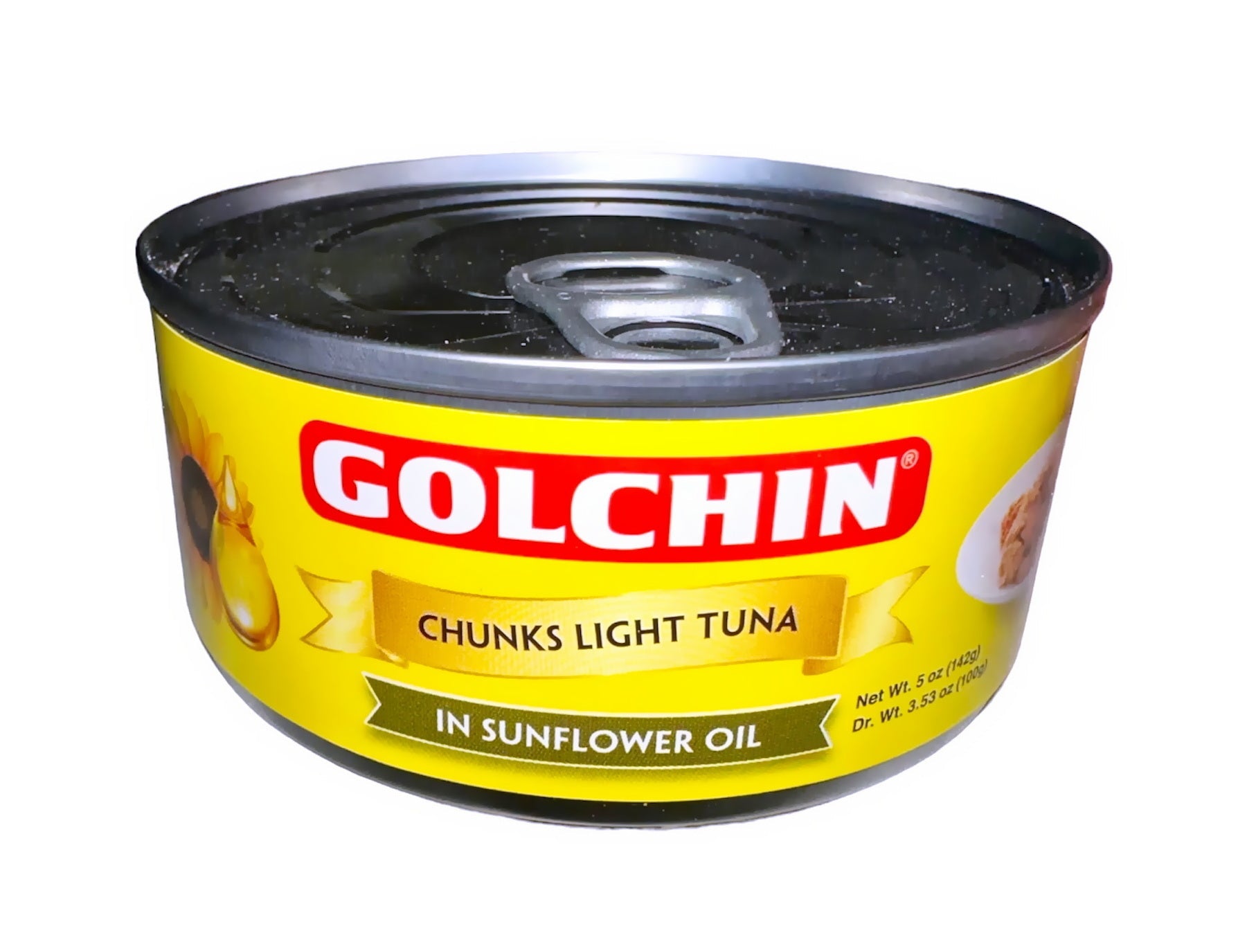 Chunks Light Tuna In Sunflower Oil Easy Open (Ton e Mahi) Kalamala