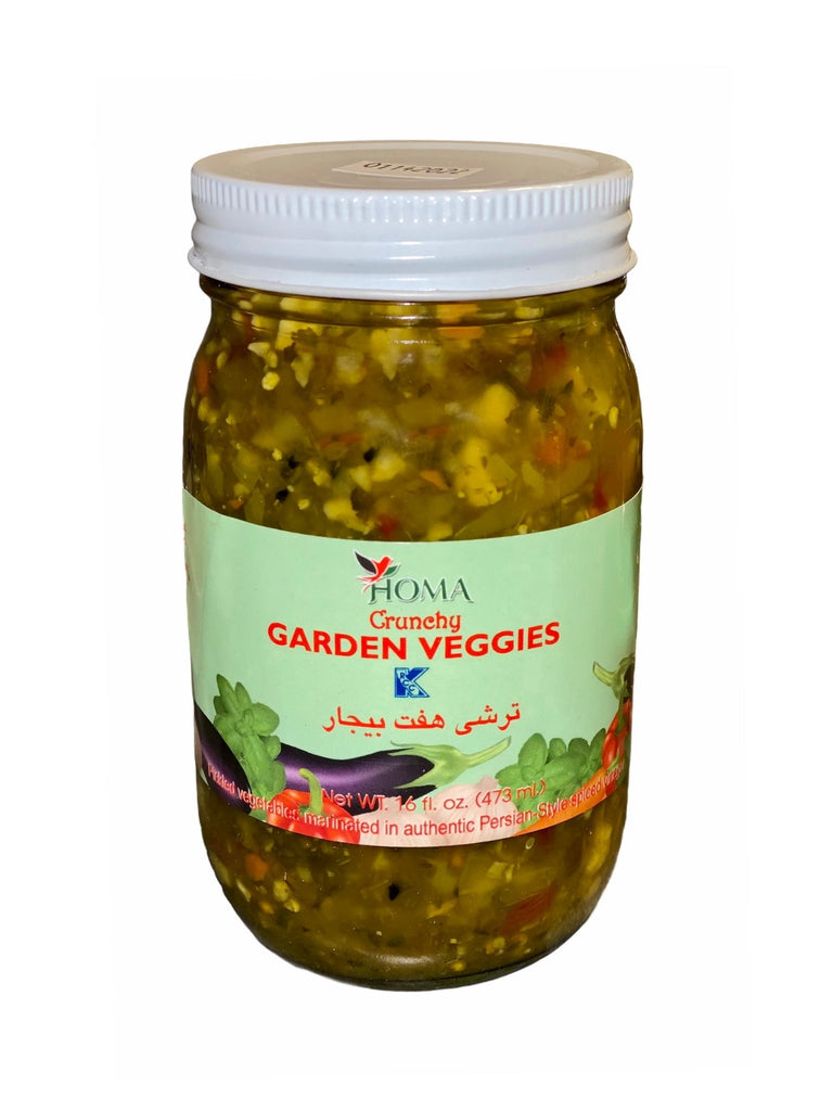 Crunchy Garden Veggies Pickles - Pickled ( Turshi Haft E Bijar ) - Mixed Pickle - Kalamala - Homa