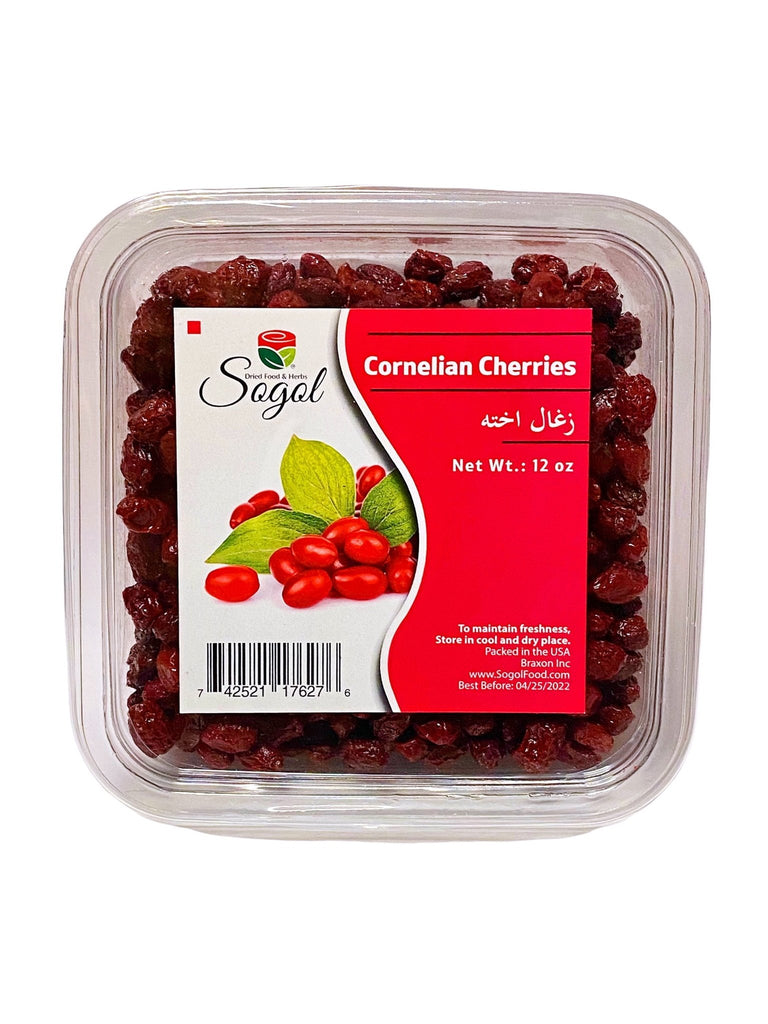 Dried Cornelian Cherry - 12 Oz ( Zoghal Akhteh khoshk ) - Dried Fruit and Berries - Kalamala - Sogol