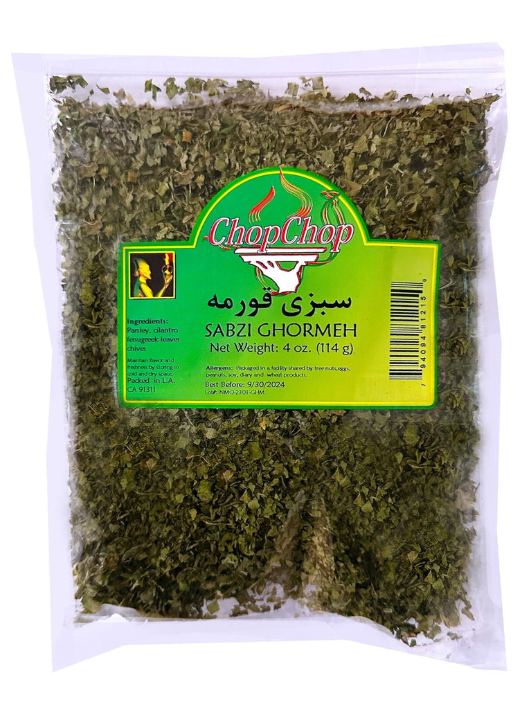 Dried Greens for Ghormeh Sabzi Chop Chop - Sabzi Ghormeh (Sabzy) - Kalamala - Chop Chop