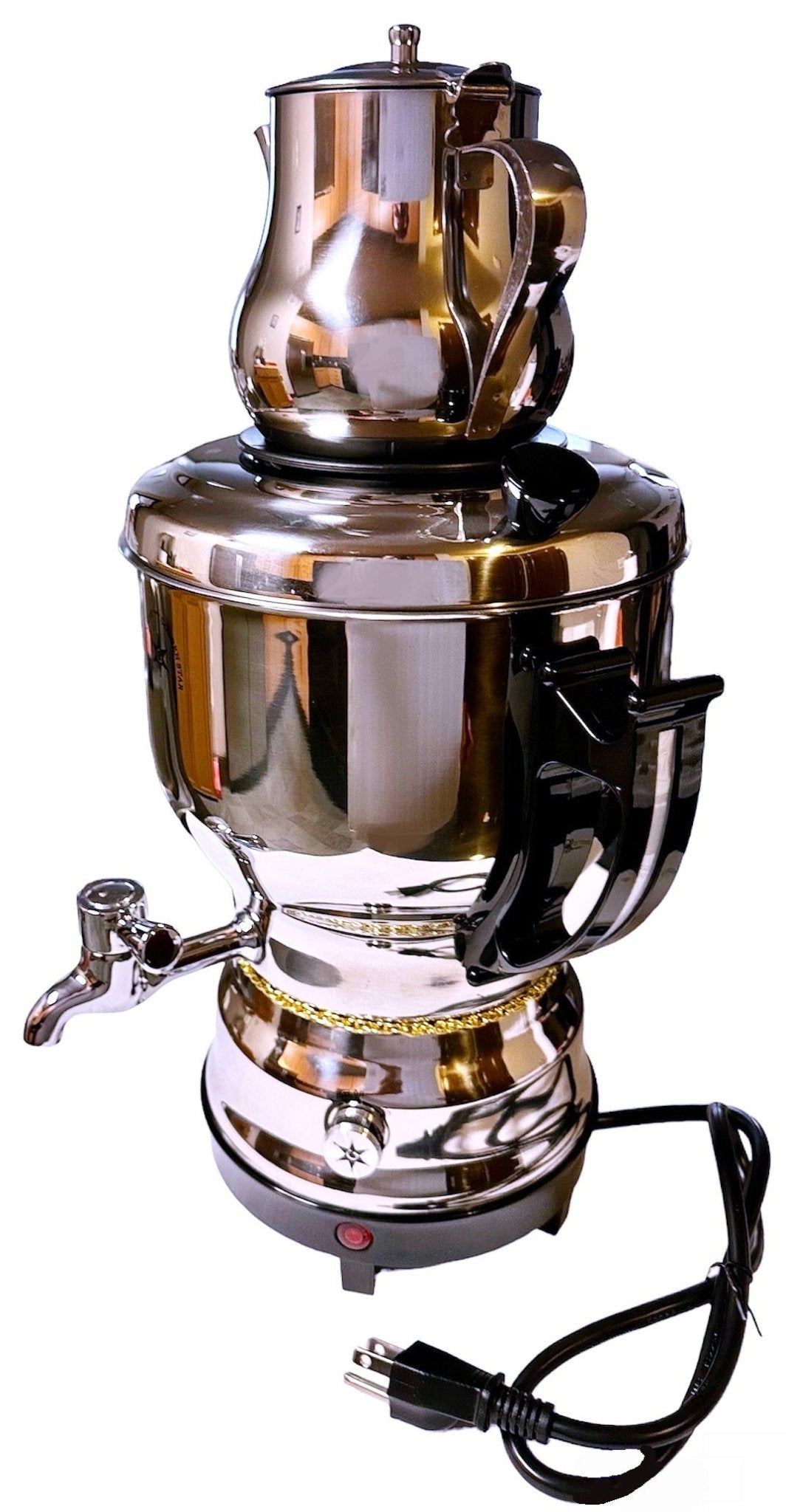Fancy Electric Glass Tea Maker and Teapot With LED Light (Samovar, Samavar)