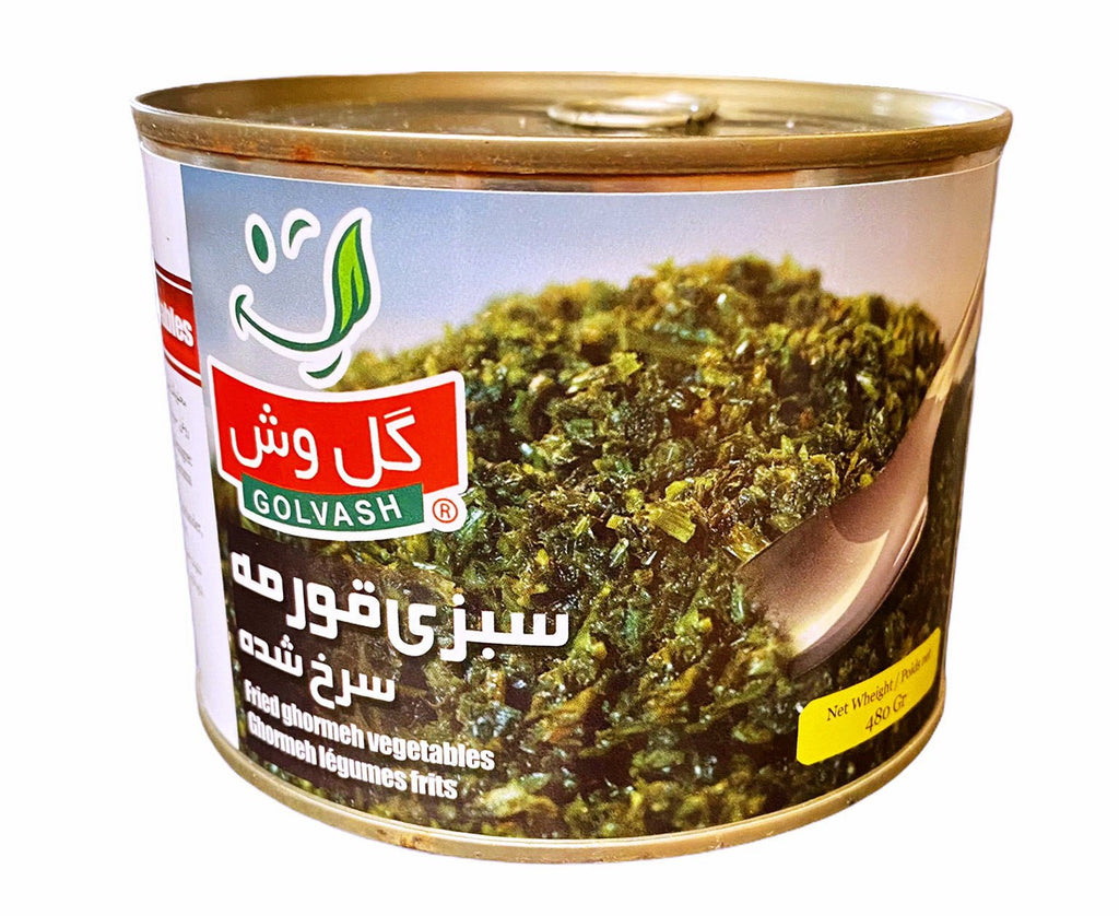 Fried Ghormeh Sabzi Herbs - Canned ( Sabzy ) - Prepared Sabzy - Kalamala - Golvash