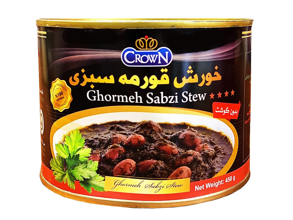 Ghormeh Sabzi Stew - Can - No Meat ( Ghormeh Sabzi ) - Prepared Stews - Kalamala - Crown