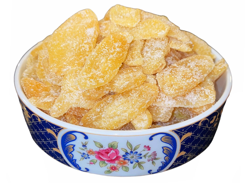 Ginger Crystallized Slices - Sliced - 8 Oz ( Bargeye Zanjabil ) - Dried Fruit and Berries - Kalamala - Kalamala
