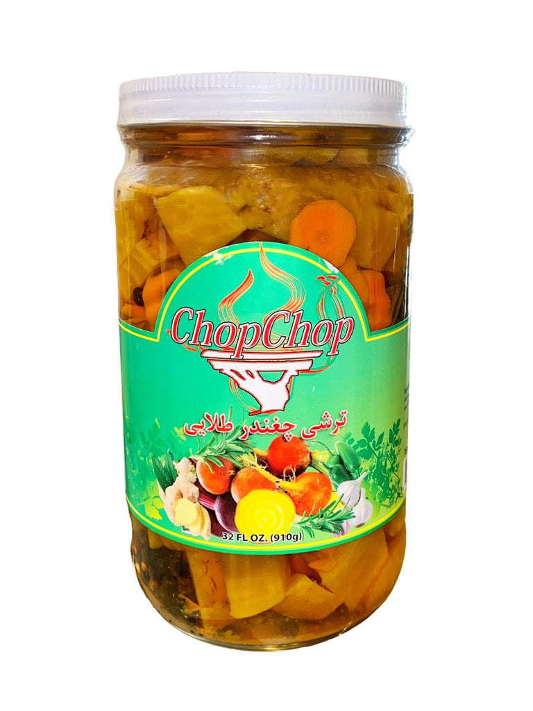Golden Beets Pickled - 32 Oz ( Torshi Choghondar ) - Vegetable Pickle - Kalamala - Chop Chop