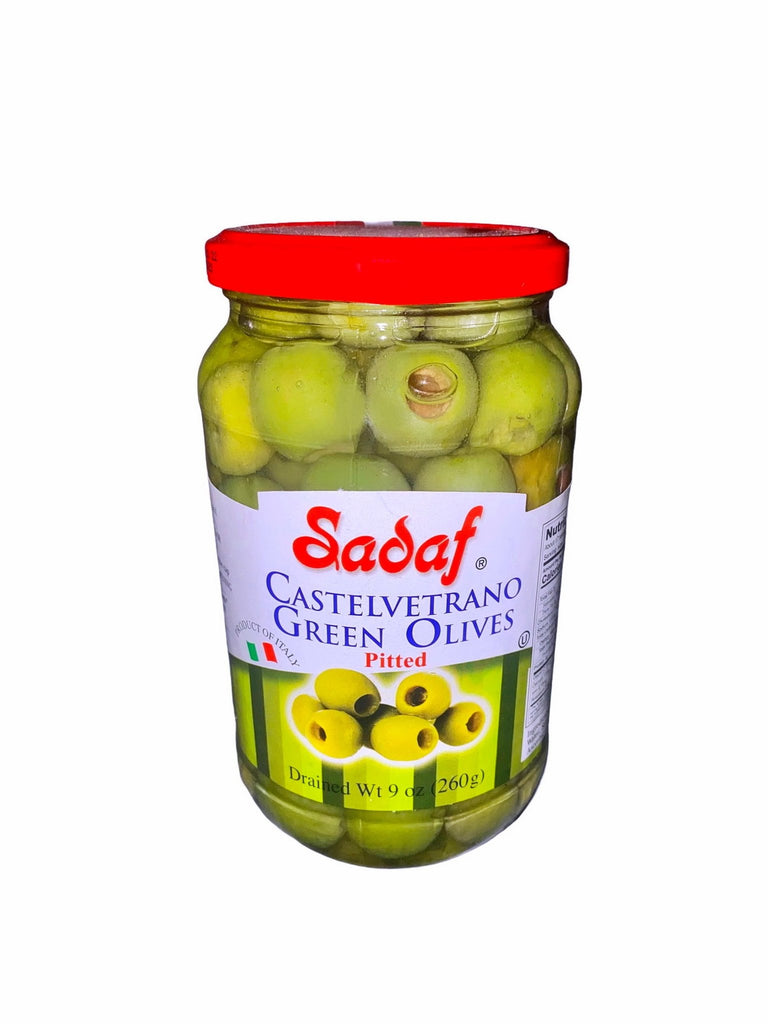 Green Castelvetrano Pitted Olives ( Zeytoon Sabz ) - Olives - Kalamala - Sadaf