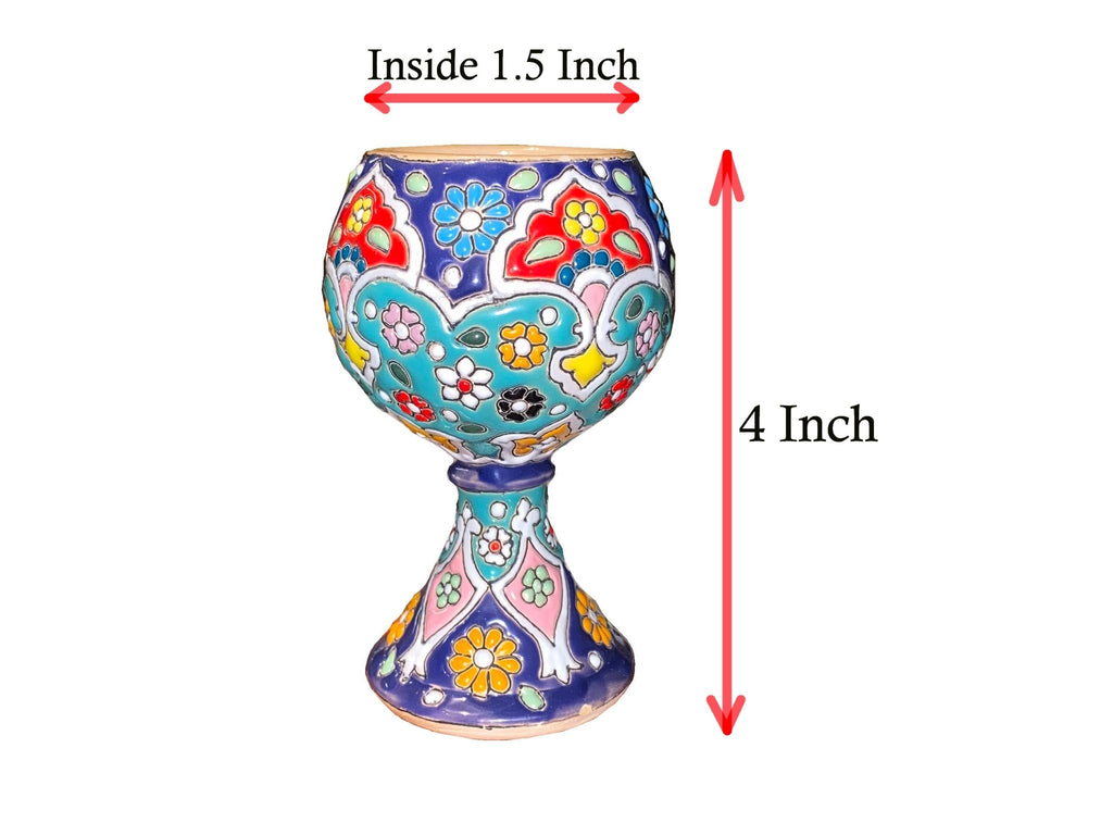 Haft sin Decorative Handcrafted Clay Jar - Colored - Noruz - Kalamala - Kalamala