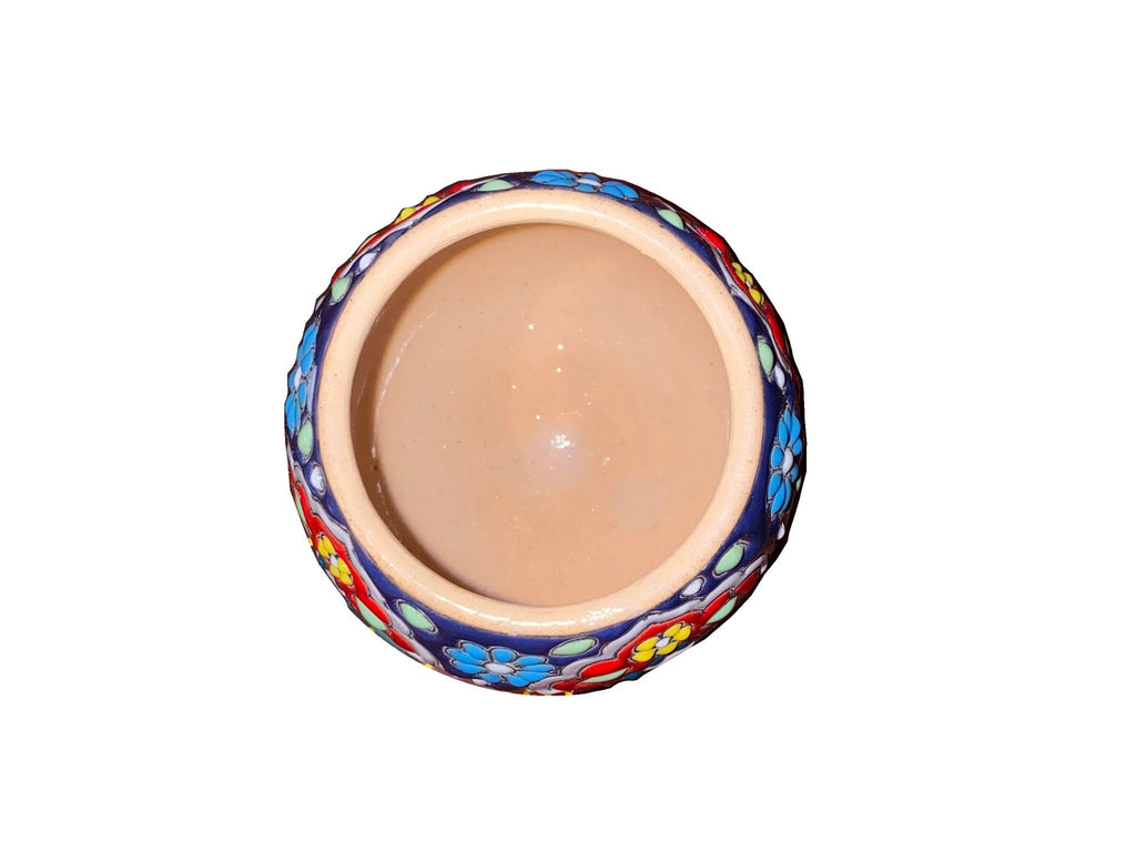 Haft sin Decorative Handcrafted Clay Jar - Colored - Noruz - Kalamala - Kalamala