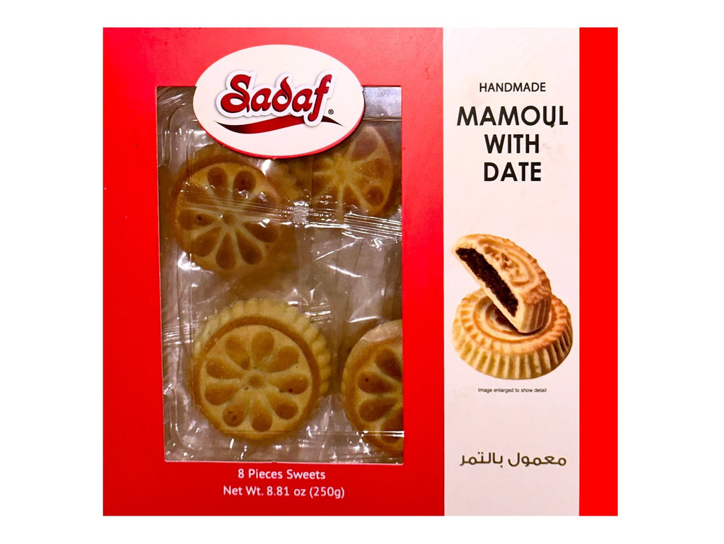 Handmade Mamoul with Dates Sadaf (8 Pieces) (Maamoul) - Kalamala - Sadaf