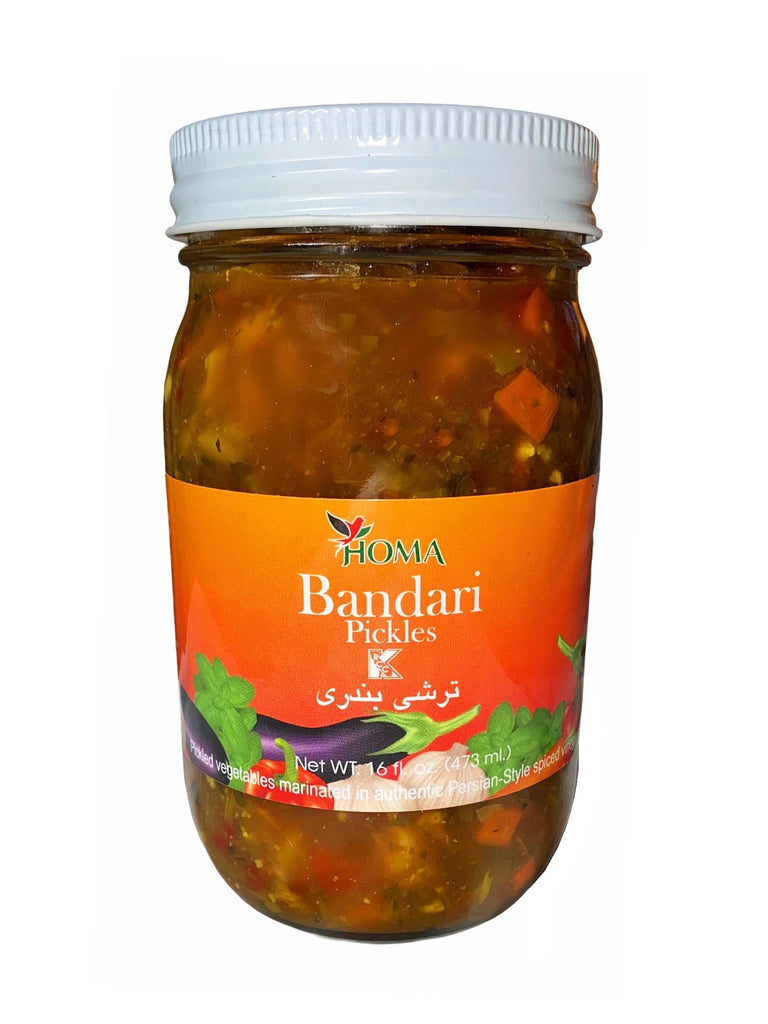 Hot Bandari Pickles - Pickled ( Turshi Bandari E Tond ) - Vegetable Pickle - Kalamala - Homa
