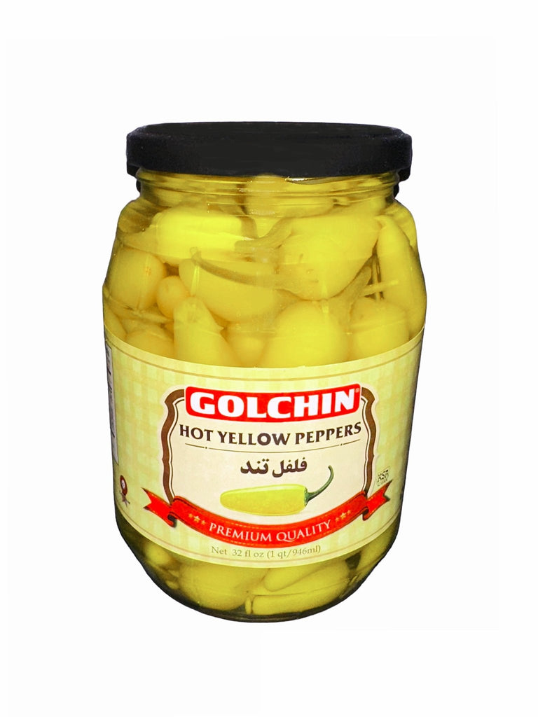 Hot Yellow Peppers ( Felfel Tond ) - Pepper Pickle - Kalamala - Golchin