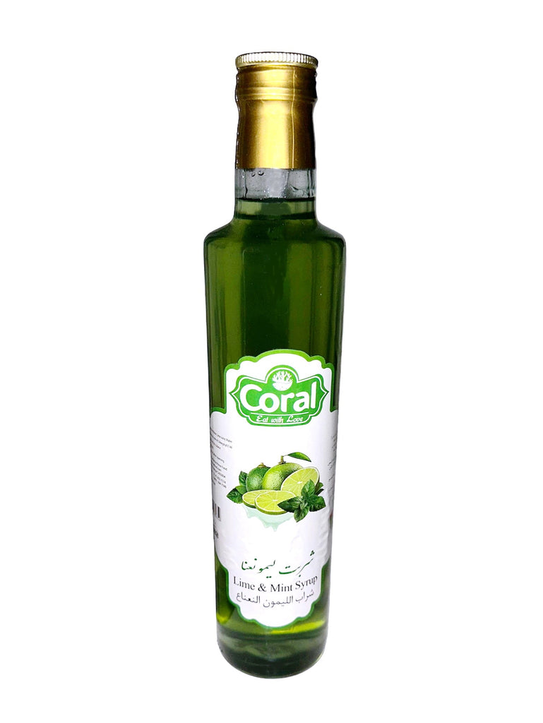 Lime & Mint Syrup Coral (Sharbat E Limoo Nanaa) - Kalamala - Kalamala