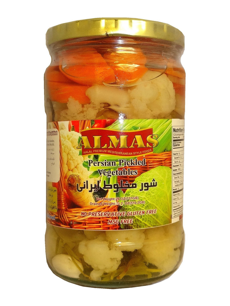Mixed Vegetable In Brine - Pickled ( Shoor ) - Vegetable Pickle - Kalamala - Almas