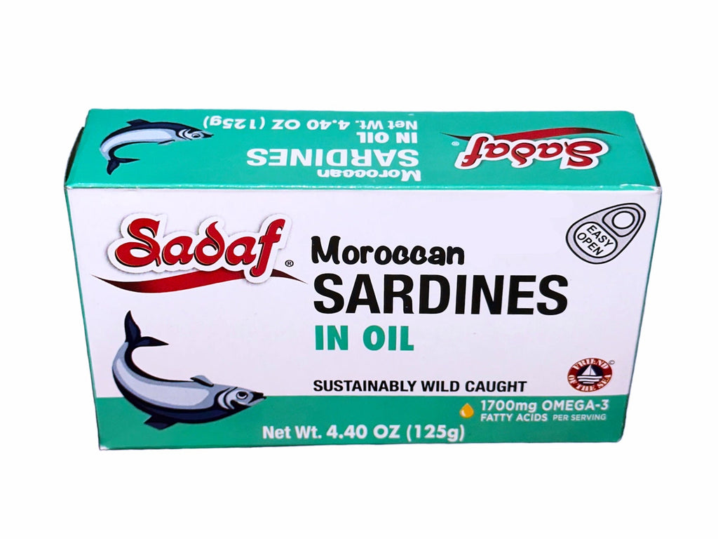 Moroccan Sardines In Oil Sadaf (Easy Open) (Mahi Sardeen) - Kalamala - Sadaf