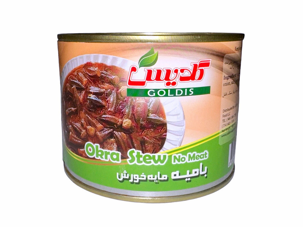 Okra Stew Goldis In Can (No Meat)(Khoresh Bamiyeh) - Kalamala - Goldis