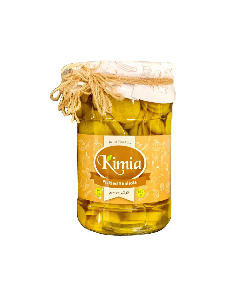 Pickled Shallots ( Turhi Moosir ) - Garlic Pickle - Kalamala - Kimia