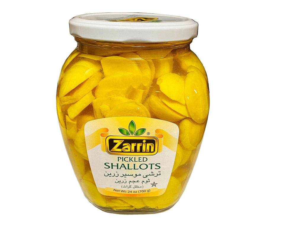 Pickled Shallots ( Zarin Turhi Moosir ) - Garlic Pickle - Kalamala - Zarrin