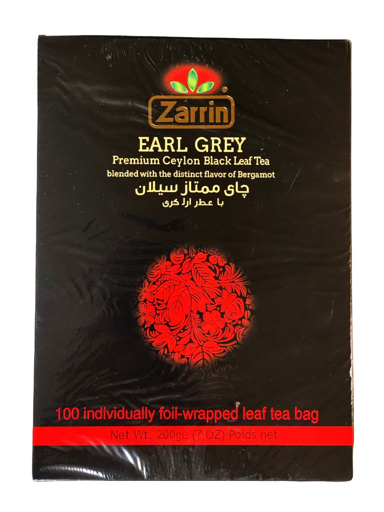Premium Ceylon Earl Grey Black Tea - Foil-wrapped Tea Bags - 100 Tea Bags ( Chai ) - Tea - Kalamala - Zarrin