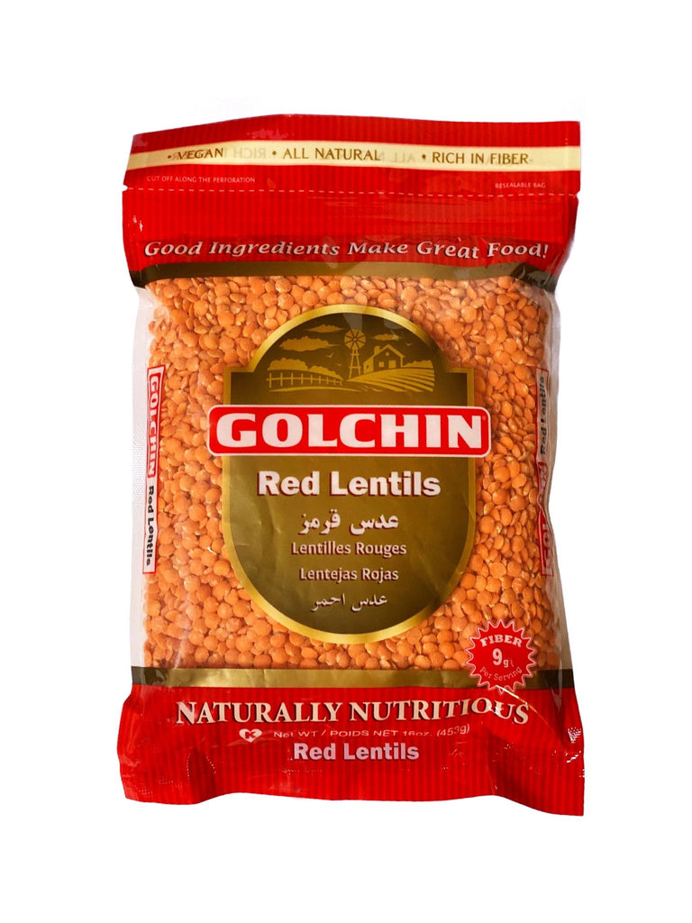 Red Lentils ( Dal Adas ) - Dry Beans - Kalamala - Golchin