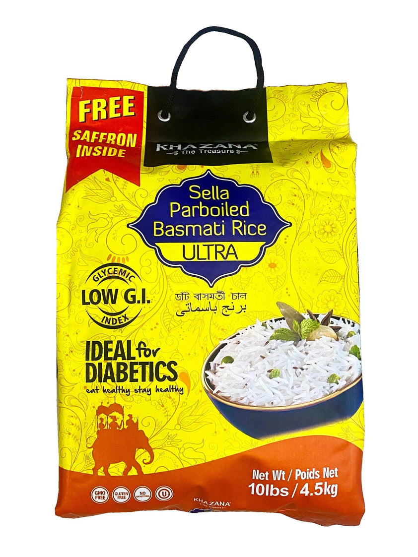 Sella (Sela) Parboiled Basmati Rice With Saffron (Berenj) Kalamala