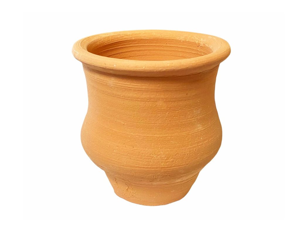 Small Clay Pot/Vase - 4 Oz ( Zarf E Sofali ) - Serveware - Kalamala - Kalamala