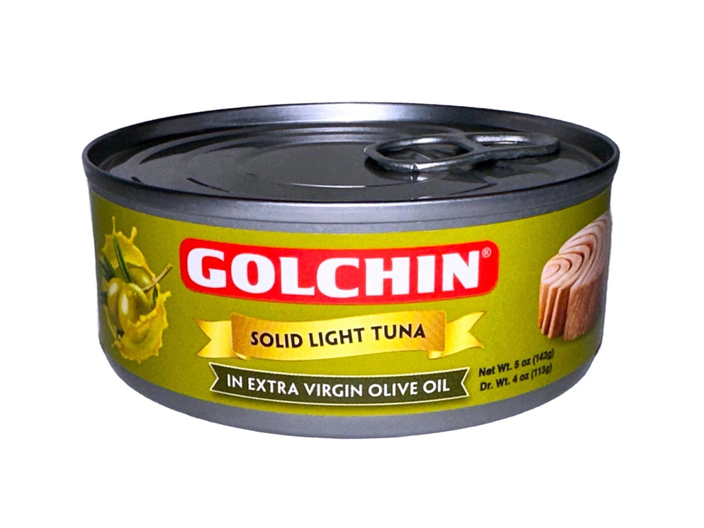 Solid Light Tuna - Extra Virgin Olive Oil - Easy Open ( Ton e Mahi ) - Canned Fish & Meat - Kalamala - Golchin