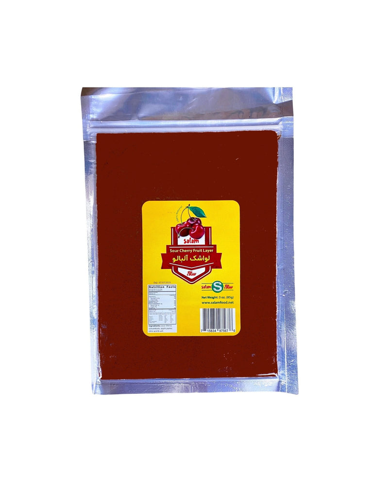Sour Cherry Fruit Leather Salam - Dried ( Lavashak Albalu ) - Fruit Leather - Kalamala - Salam