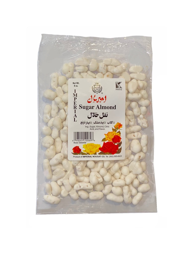 Sugar Coated Almond Imperial - 8 Oz ( Noghl ) - Candied Nuts - Kalamala - Imperial