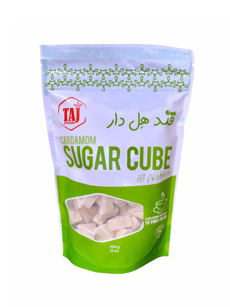 Sugar Cube - Cardamom ( Ghand Hel Dar ) - Sugar - Kalamala - Taj
